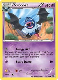 Swoobat - Legendary Treasures - Pokemon card