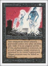 Animate Dead - Unlimited Edition - Magic: The Gathering card