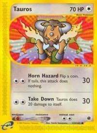 Tauros - Expedition - Pokemon card