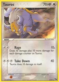 Tauros - POP Series 2 - Pokemon card