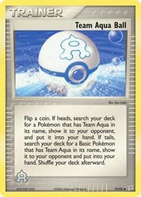 Team Aqua Ball - EX Team Magma vs Team Aqua - Pokemon card
