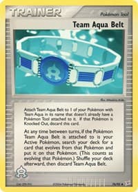 Team Aqua Belt - EX Team Magma vs Team Aqua - Pokemon card