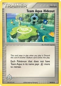 Team Aqua Hideout - EX Team Magma vs Team Aqua - Pokemon card