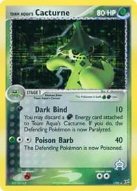 Team Aqua's Cacturne - EX Team Magma vs Team Aqua - Pokemon card