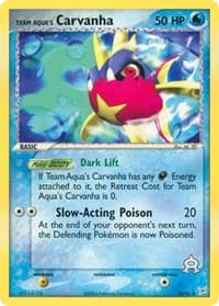 Team Aqua's Carvanha - EX Team Magma vs Team Aqua - Pokemon card