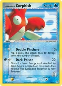 Team Aqua's Corphish - EX Team Magma vs Team Aqua - Pokemon card