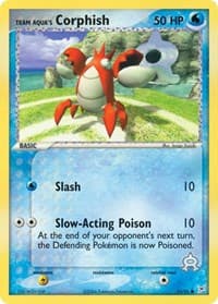 Team Aqua's Corphish - EX Team Magma vs Team Aqua - Pokemon card