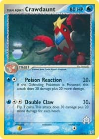 Team Aqua's Crawdaunt - EX Team Magma vs Team Aqua - Pokemon card
