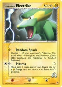 Team Aqua's Electrike - EX Team Magma vs Team Aqua - Pokemon card