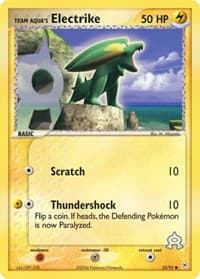 Team Aqua's Electrike - EX Team Magma vs Team Aqua - Pokemon card