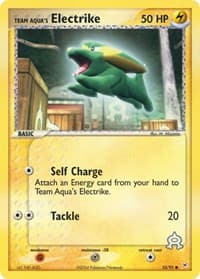 Team Aqua's Electrike - EX Team Magma vs Team Aqua - Pokemon card