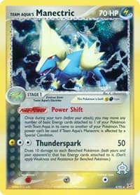 Team Aqua's Manectric - EX Team Magma vs Team Aqua - Pokemon card