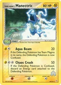 Team Aqua's Manectric - EX Team Magma vs Team Aqua - Pokemon card
