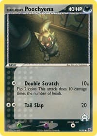 Team Aqua's Poochyena - EX Team Magma vs Team Aqua - Pokemon card