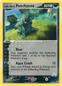 Team Aqua's Poochyena - EX Team Magma vs Team Aqua - Pokemon card
