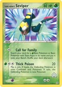 Team Aqua's Seviper - EX Team Magma vs Team Aqua - Pokemon card