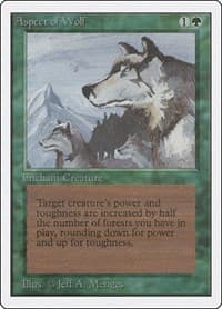 Aspect of Wolf - Unlimited Edition - Magic: The Gathering card