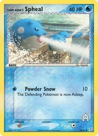 Team Aqua's Spheal - EX Team Magma vs Team Aqua - Pokemon card