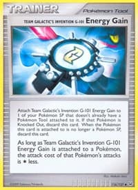 Team Galactic's Invention G-101 Energy Gain - Platinum - Pokemon card