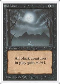 Bad Moon - Unlimited Edition - Magic: The Gathering card