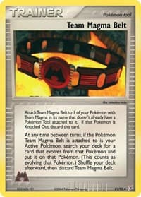 Team Magma Belt - EX Team Magma vs Team Aqua - Pokemon card