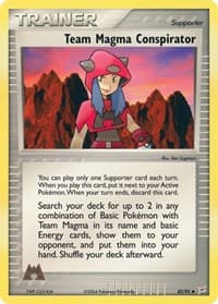 Team Magma Conspirator - EX Team Magma vs Team Aqua - Pokemon card