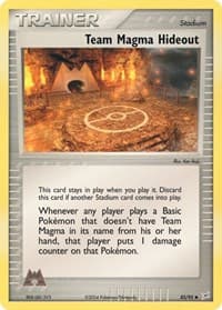 Team Magma Hideout - EX Team Magma vs Team Aqua - Pokemon card