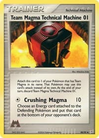 Team Magma Technical Machine 01 - EX Team Magma vs Team Aqua - Pokemon card