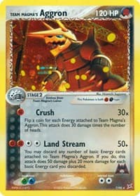 Team Magma's Aggron - EX Team Magma vs Team Aqua - Pokemon card