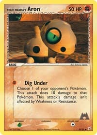 Team Magma's Aron - EX Team Magma vs Team Aqua - Pokemon card