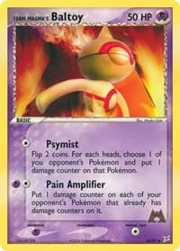 Team Magma's Baltoy - EX Team Magma vs Team Aqua - Pokemon card