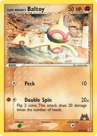 Team Magma's Baltoy - EX Team Magma vs Team Aqua - Pokemon card