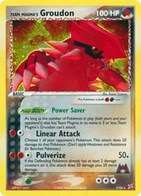 Team Magma's Groudon - EX Team Magma vs Team Aqua - Pokemon card