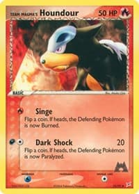 Team Magma's Houndour - EX Team Magma vs Team Aqua - Pokemon card