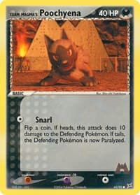 Team Magma's Poochyena - EX Team Magma vs Team Aqua - Pokemon card