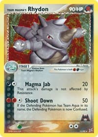 Team Magma's Rhydon - EX Team Magma vs Team Aqua - Pokemon card