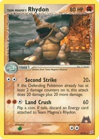 Team Magma's Rhydon - EX Team Magma vs Team Aqua - Pokemon card