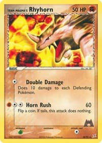 Team Magma's Rhyhorn - EX Team Magma vs Team Aqua - Pokemon card