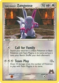 Team Magma's Zangoose - EX Team Magma vs Team Aqua - Pokemon card