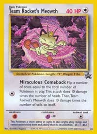 Team Rocket's Meowth - WoTC Promo - Pokemon card
