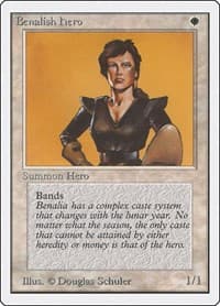 Benalish Hero - Unlimited Edition - Magic: The Gathering card