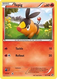 Tepig (15) - Black and White - Pokemon card