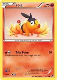 Tepig (16) - Black and White - Pokemon card