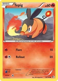 Tepig - Boundaries Crossed - Pokemon card