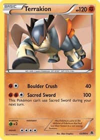 Terrakion - Emerging Powers - Pokemon card