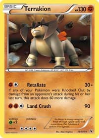Terrakion - Noble Victories - Pokemon card