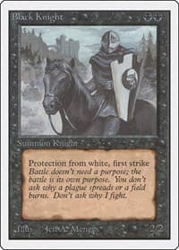 Black Knight - Unlimited Edition - Magic: The Gathering card
