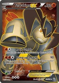Terrakion EX (121 Full Art) - Dragons Exalted - Pokemon card