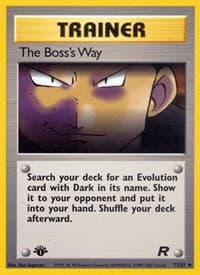 The Boss's Way - Team Rocket - Pokemon card