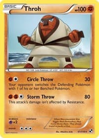 Throh - Black and White - Pokemon card